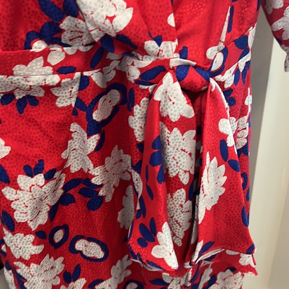 Saloni RARE Olivia Floral Silk Jacquard Midi Dress - Picture 6 of 11